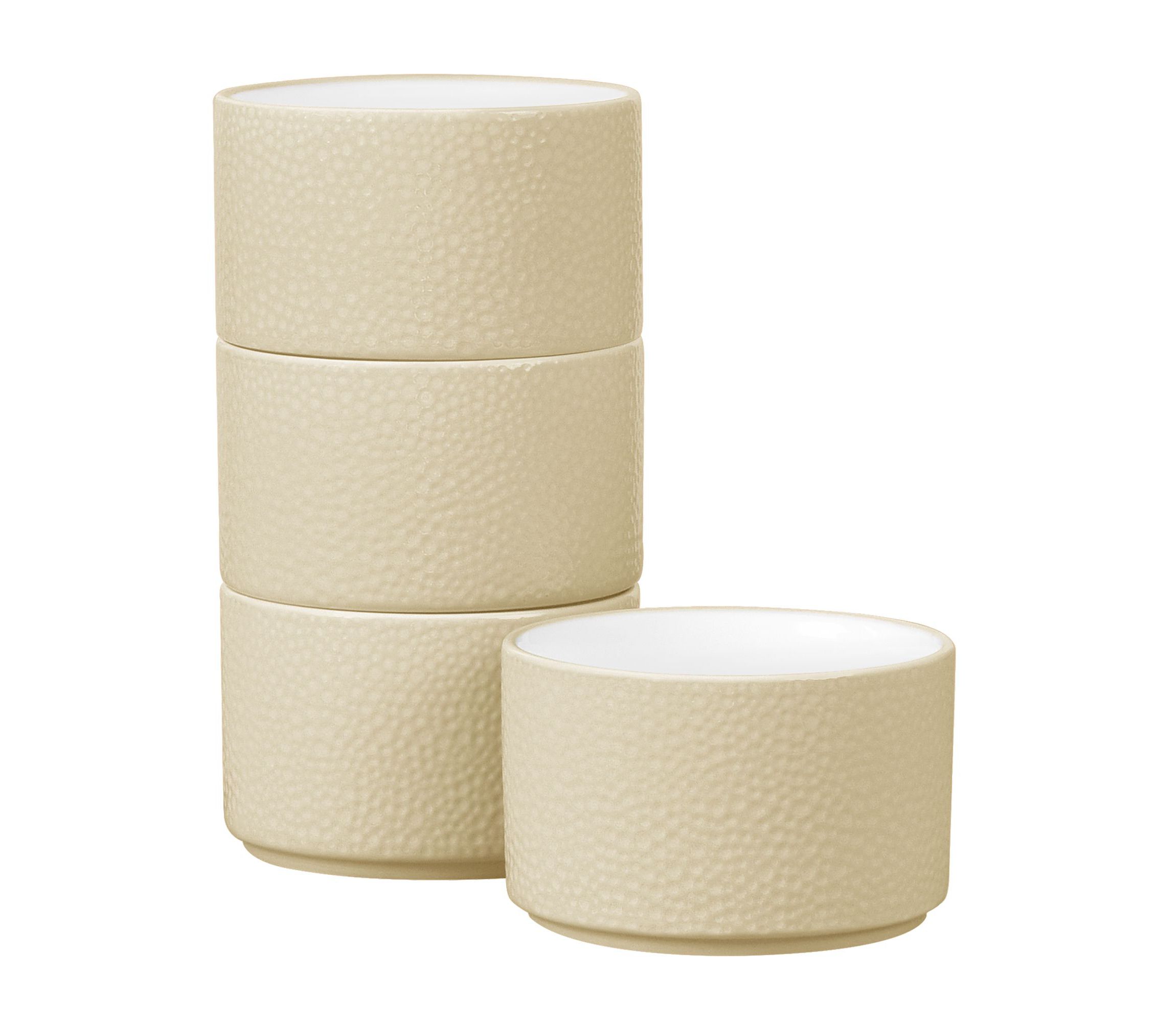 Colortex Stone Set Of 4 Stax Mini Bowls, 3-3/4", 9 oz.