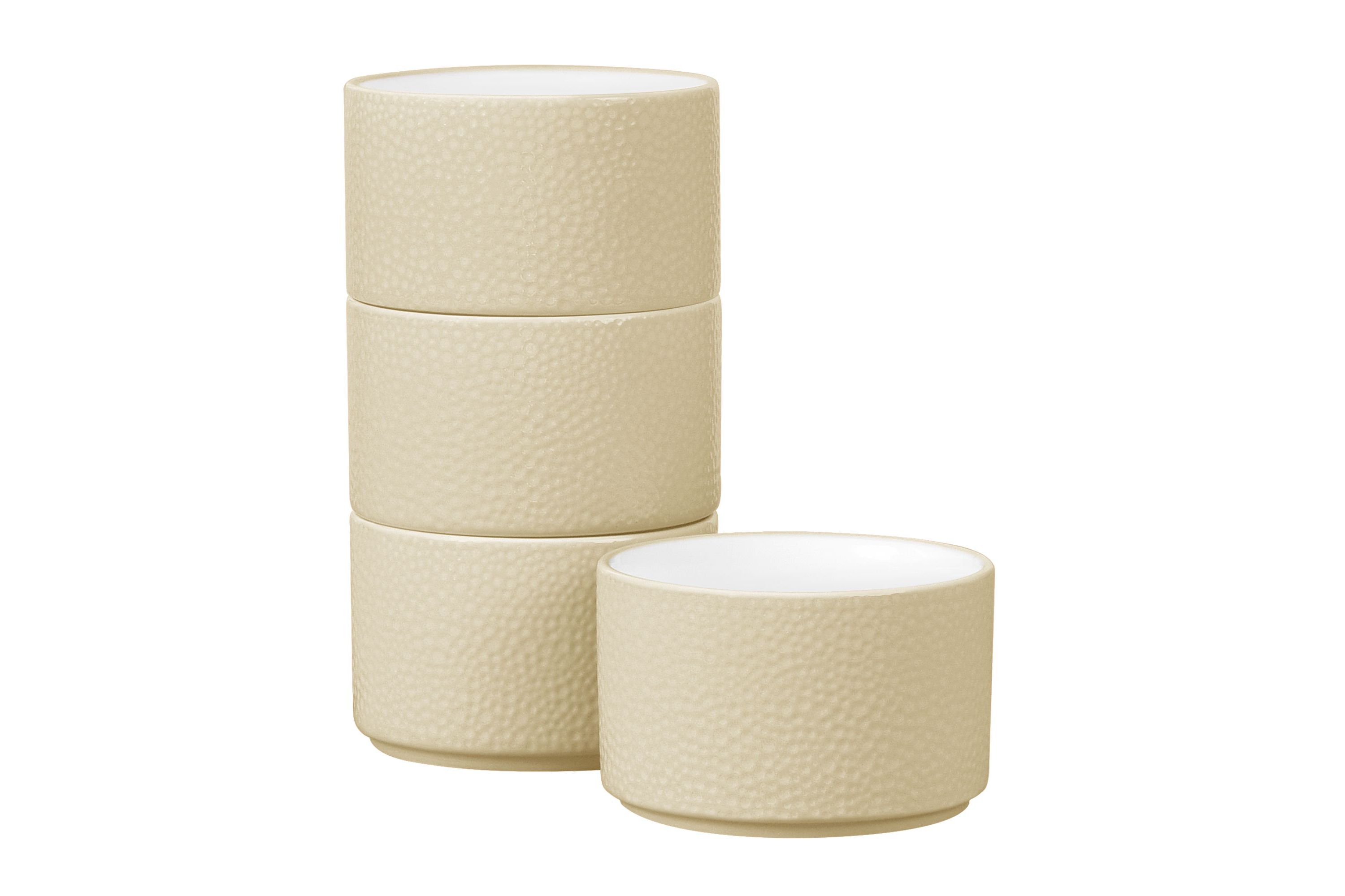 Colortex Stone Set Of 4 Stax Mini Bowls, 3-3/4", 9 Oz.