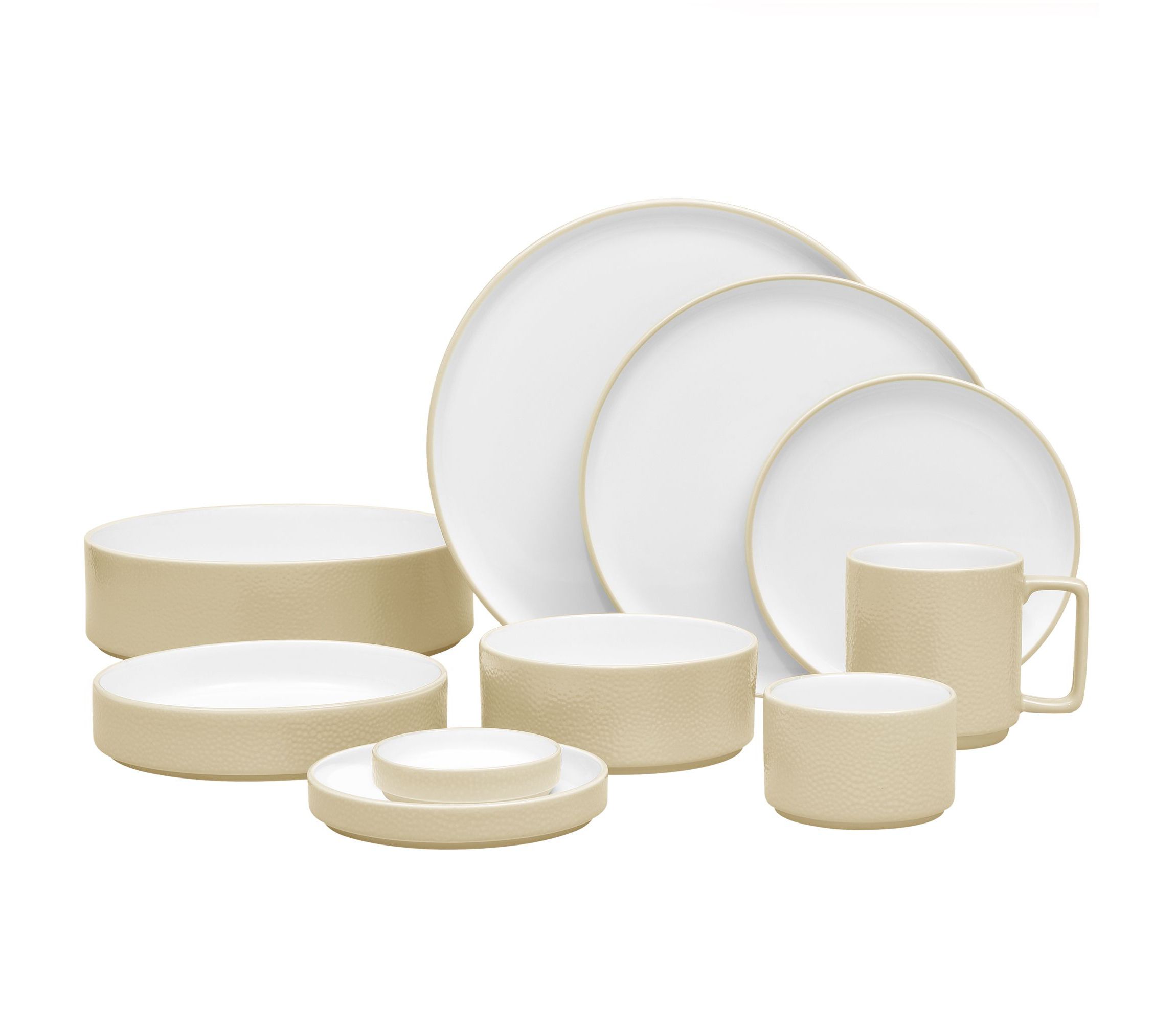 Colortex Stone Set Of 4 Stax Mini Bowls, 3-3/4", 9 oz.
