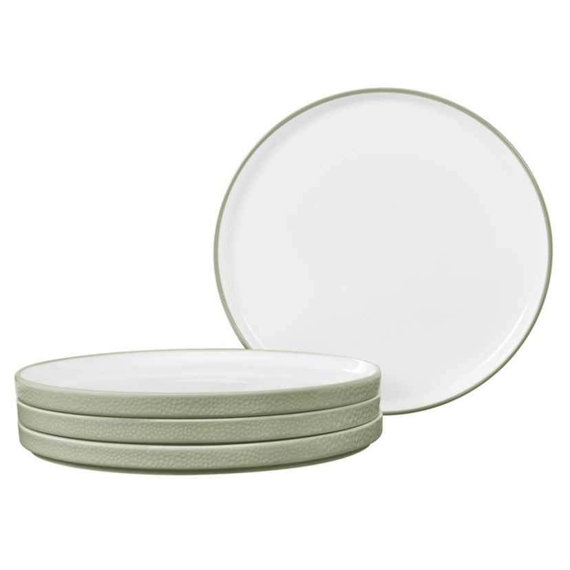 Colortex Stone Set Of 4 Stax Small Plates, 6"