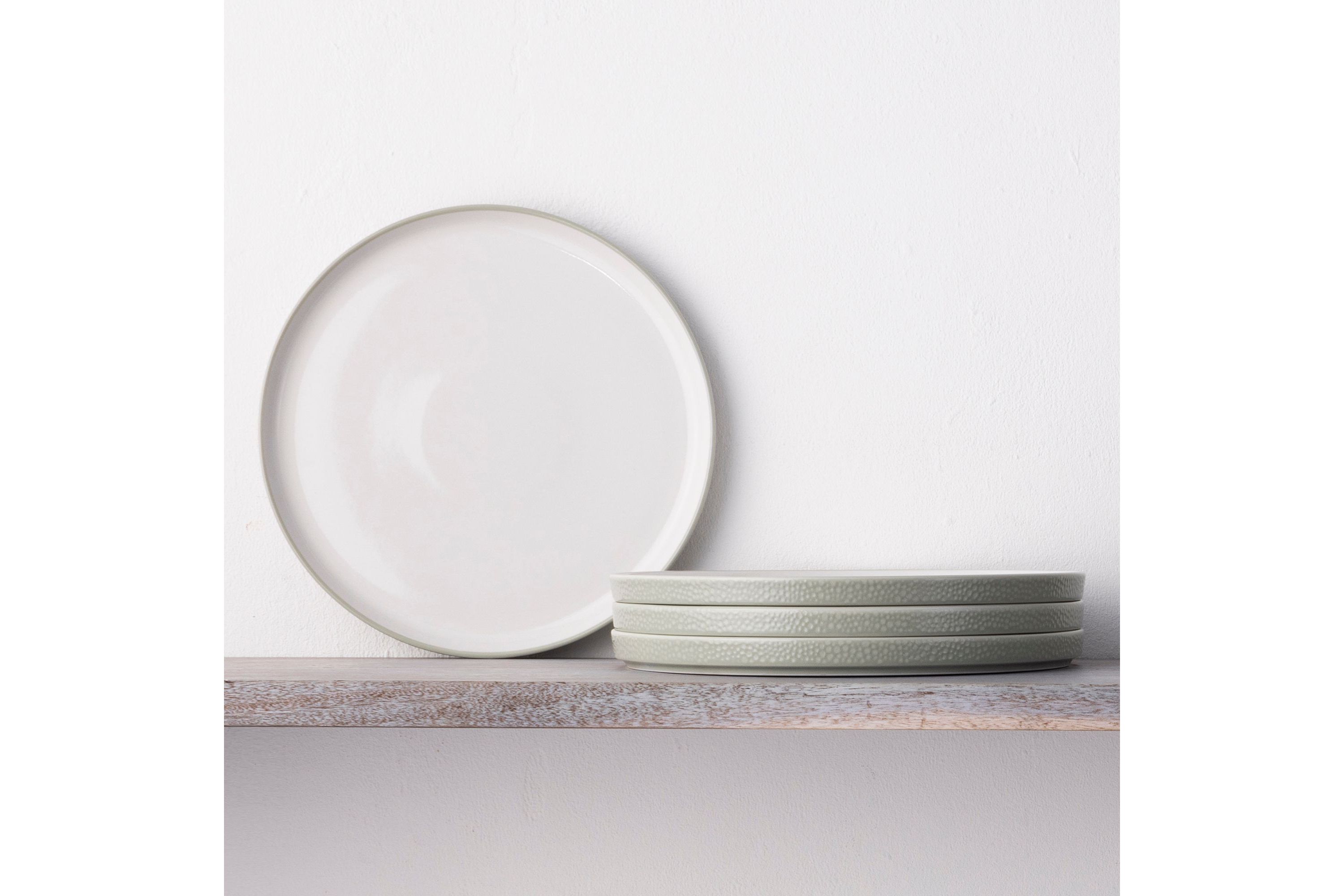 Colortex Stone Set Of 4 Stax Small Plates, 6"