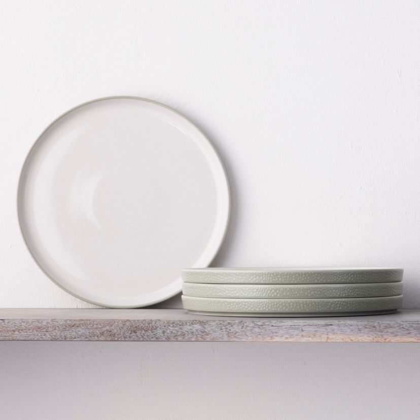 Colortex Stone Set Of 4 Stax Small Plates, 6"