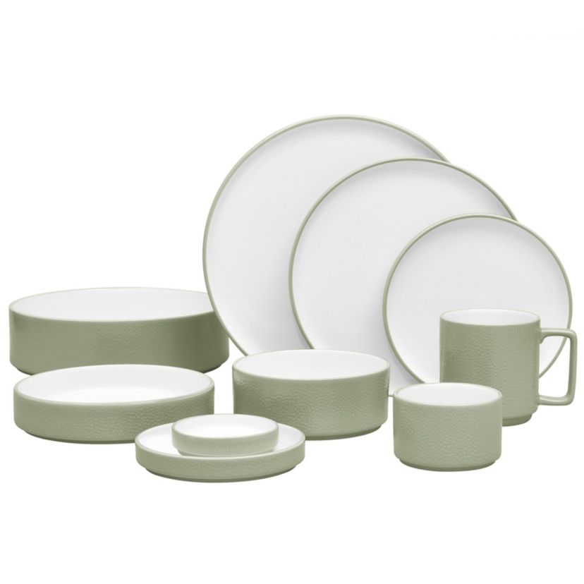 Colortex Stone Set Of 4 Stax Small Plates, 6"