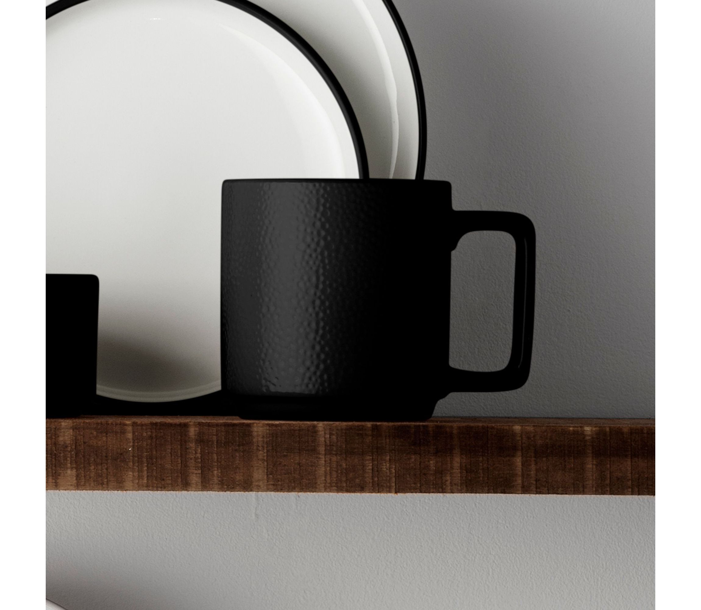 Colortex Stone Set Of 4 Stax Mugs, 16 oz.