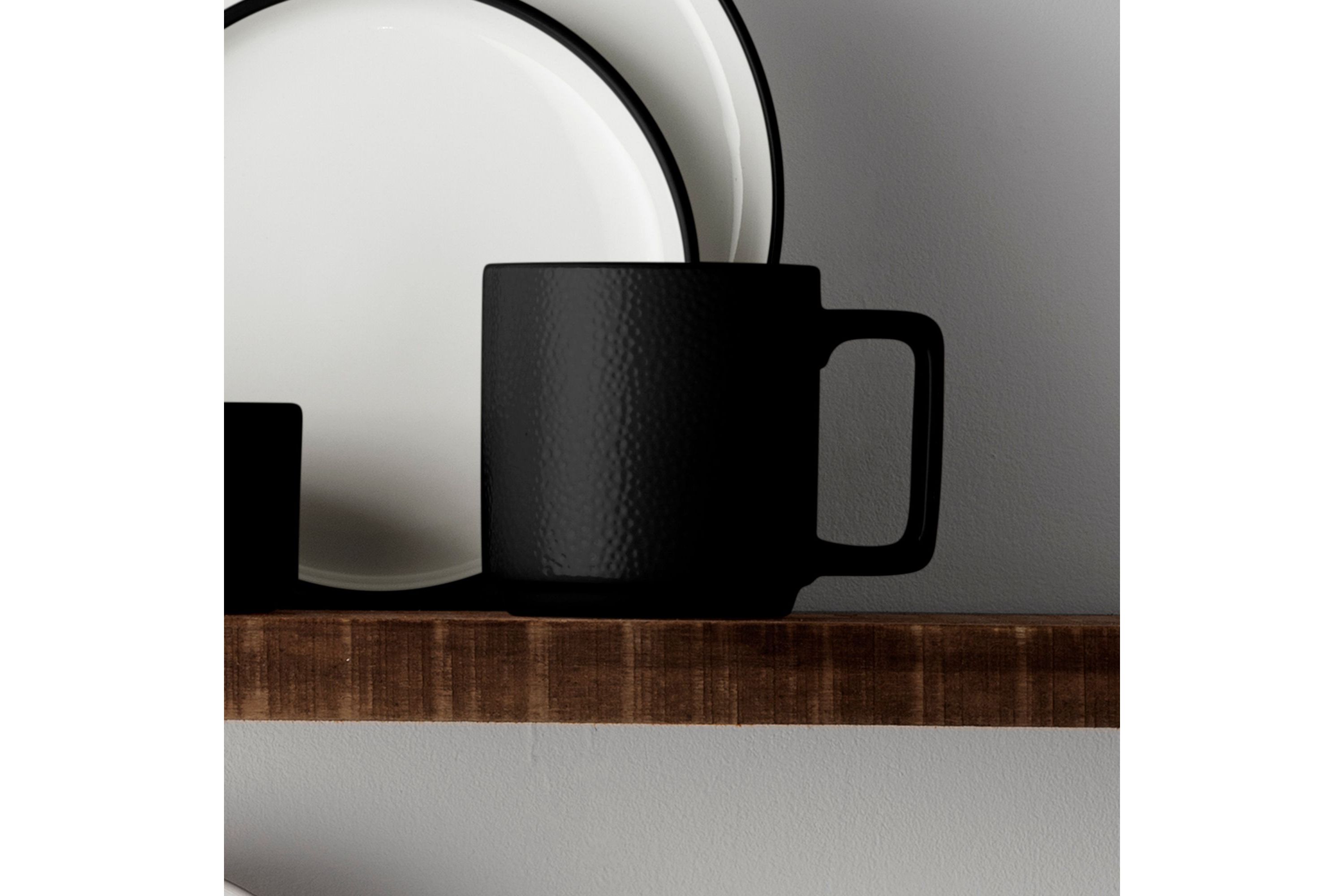 Colortex Stone Set Of 4 Stax Mugs, 16 oz.