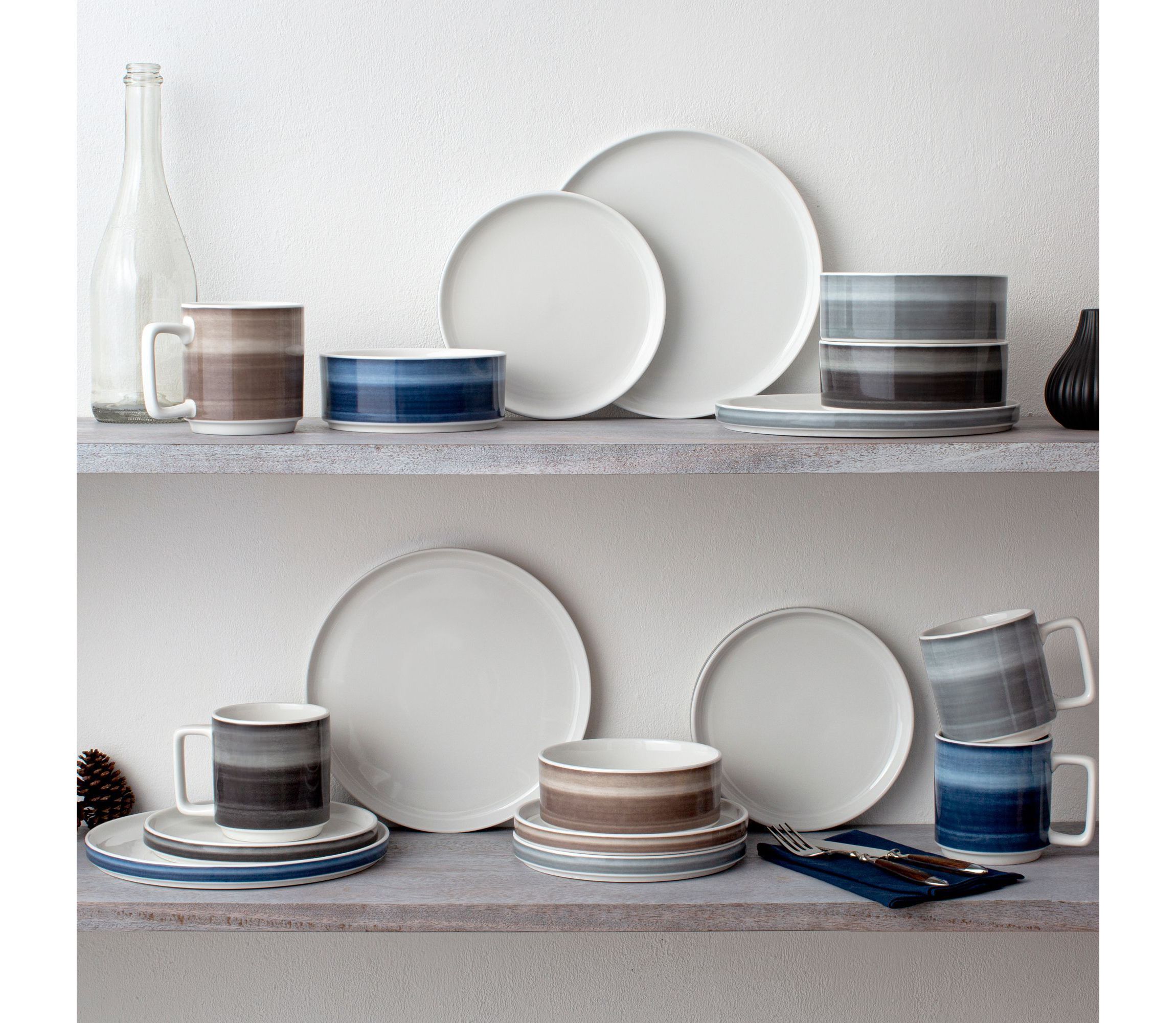 Colorstax Ombre Set Of 4 Stax Small Plates, 6"