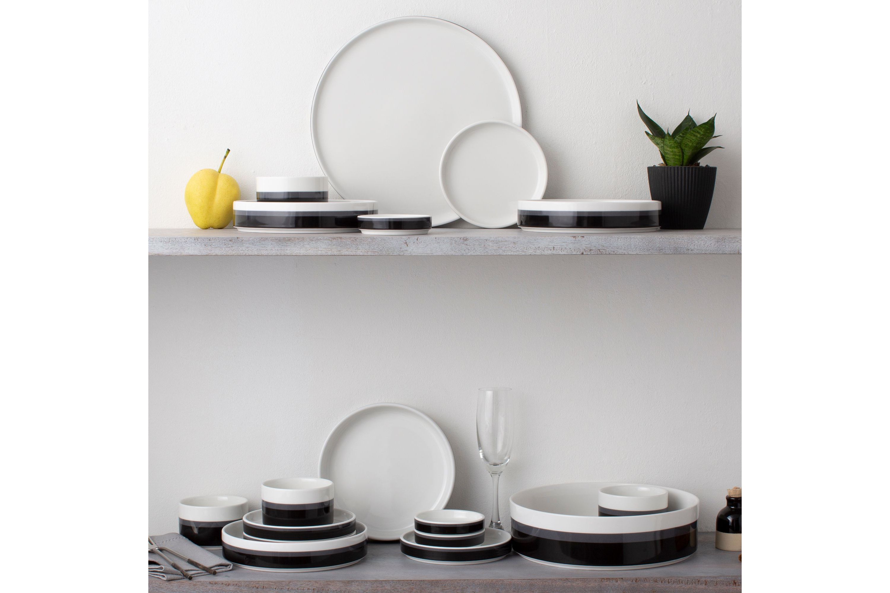 Colorstax Stripe Set Of 4 Stax Small Plates, 6"