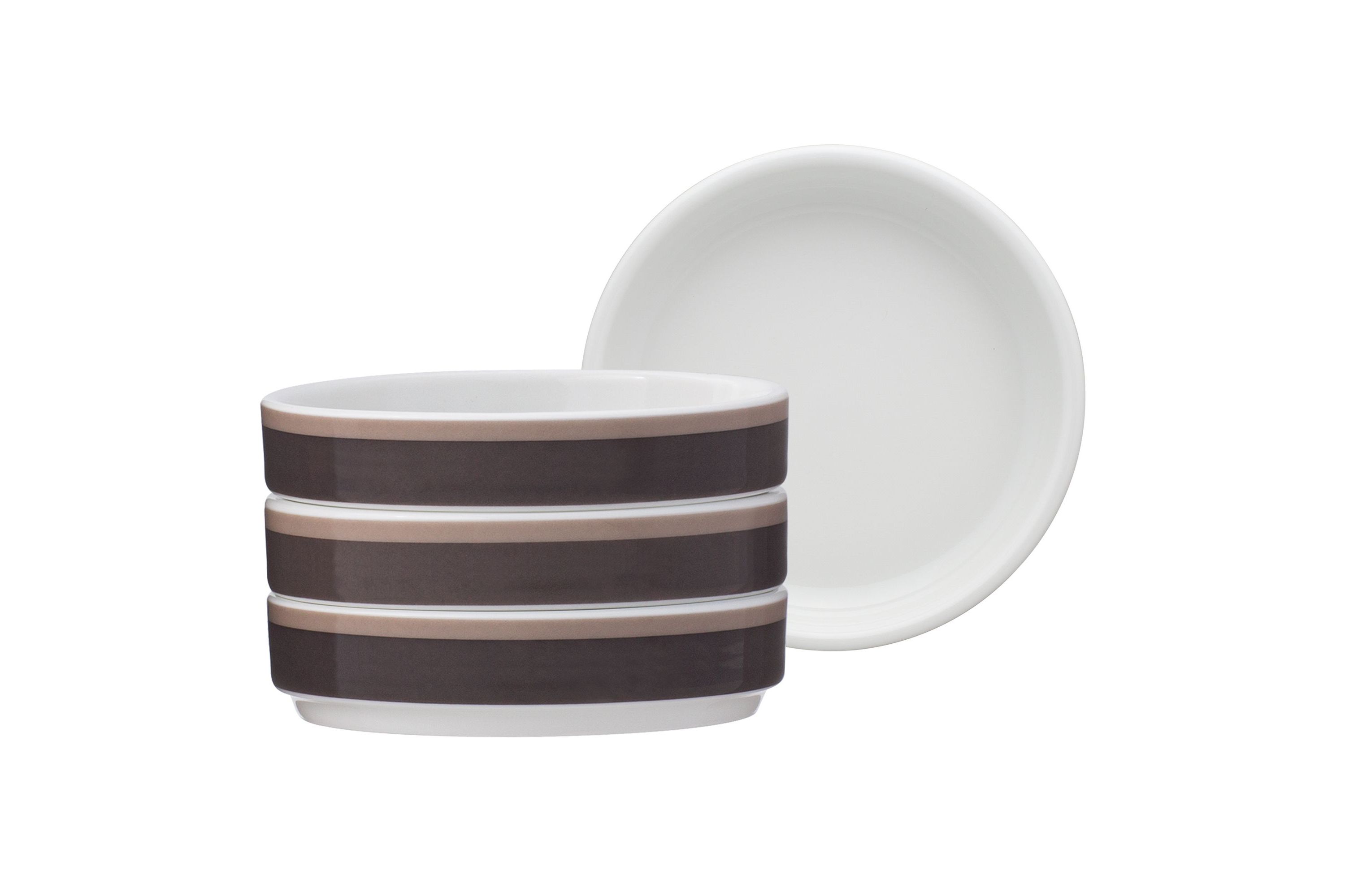 Colorstax Stripe Set Of 4 Stax Mini Plates, 3-3/4"