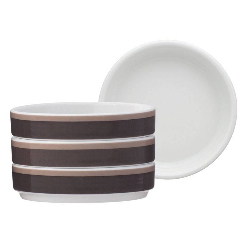 Colorstax Stripe Set Of 4 Stax Mini Plates, 3-3/4"