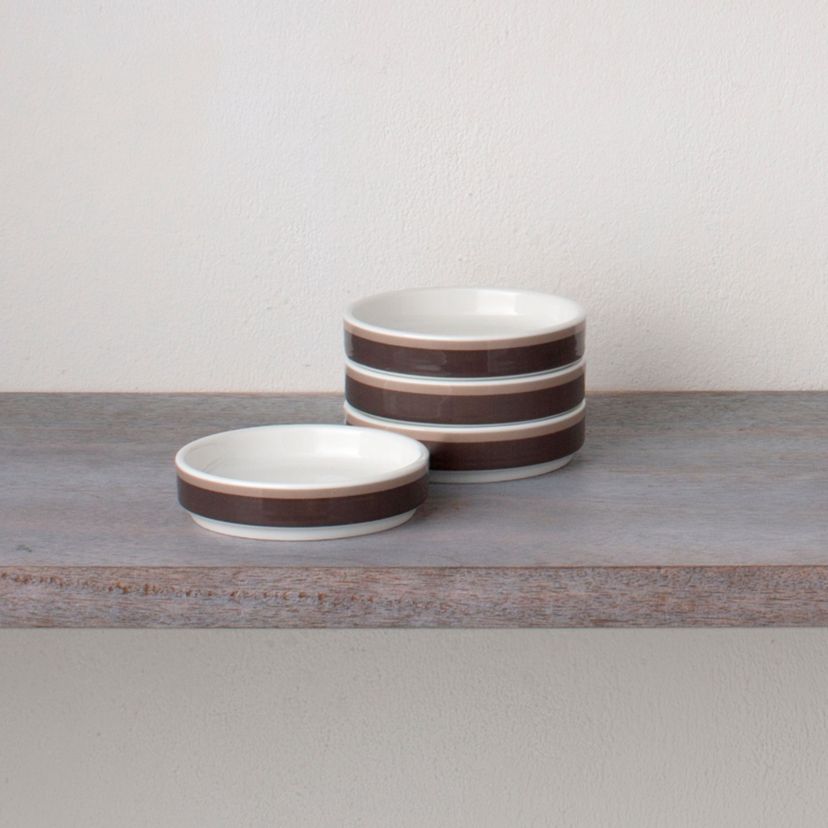 Colorstax Stripe Set Of 4 Stax Mini Plates, 3-3/4"