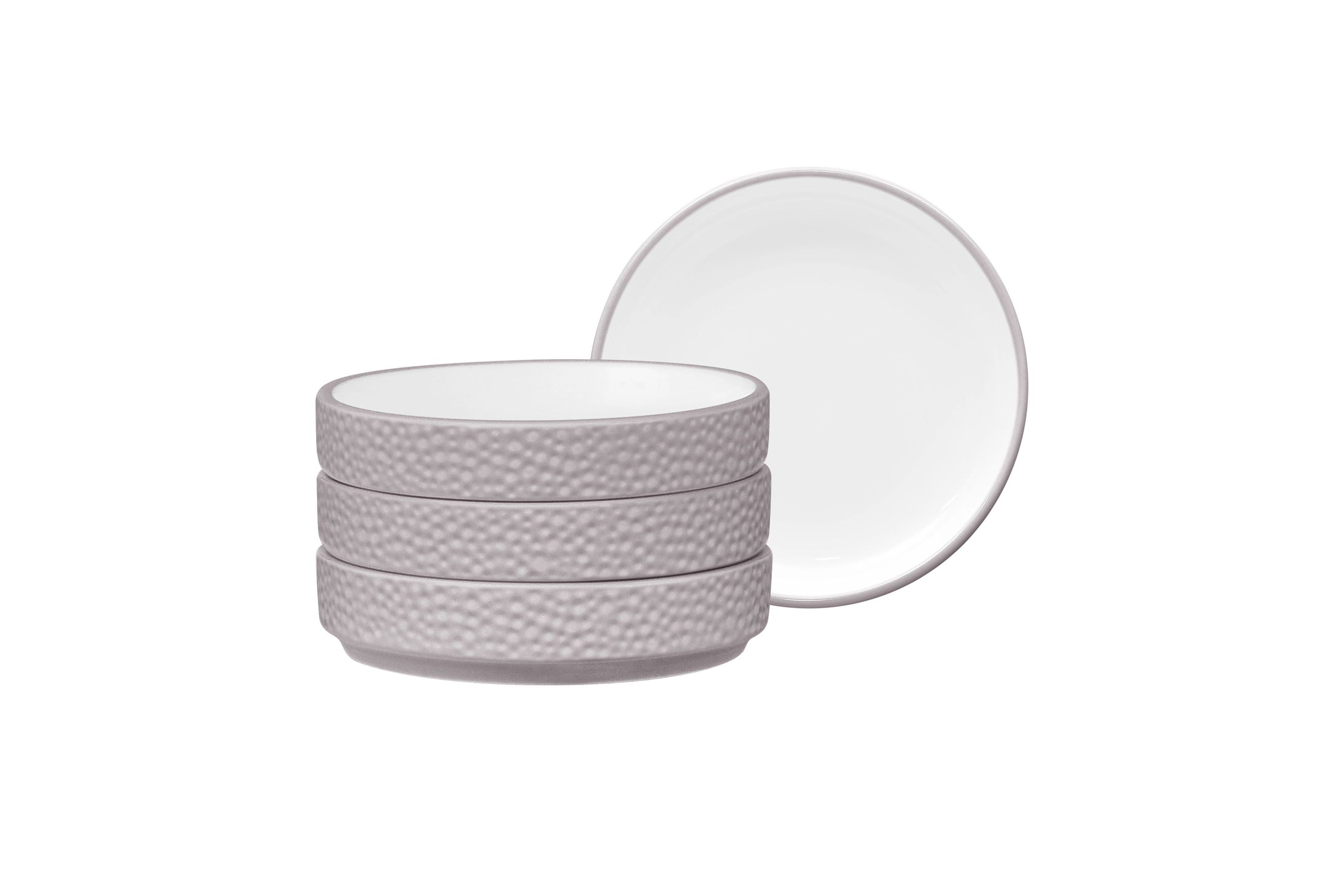 Colortex Stone Set Of 4 Stax Mini Plates, 3-3/4"