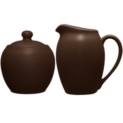 Noritake Colorwave Sugar & Creamer Set, Brown