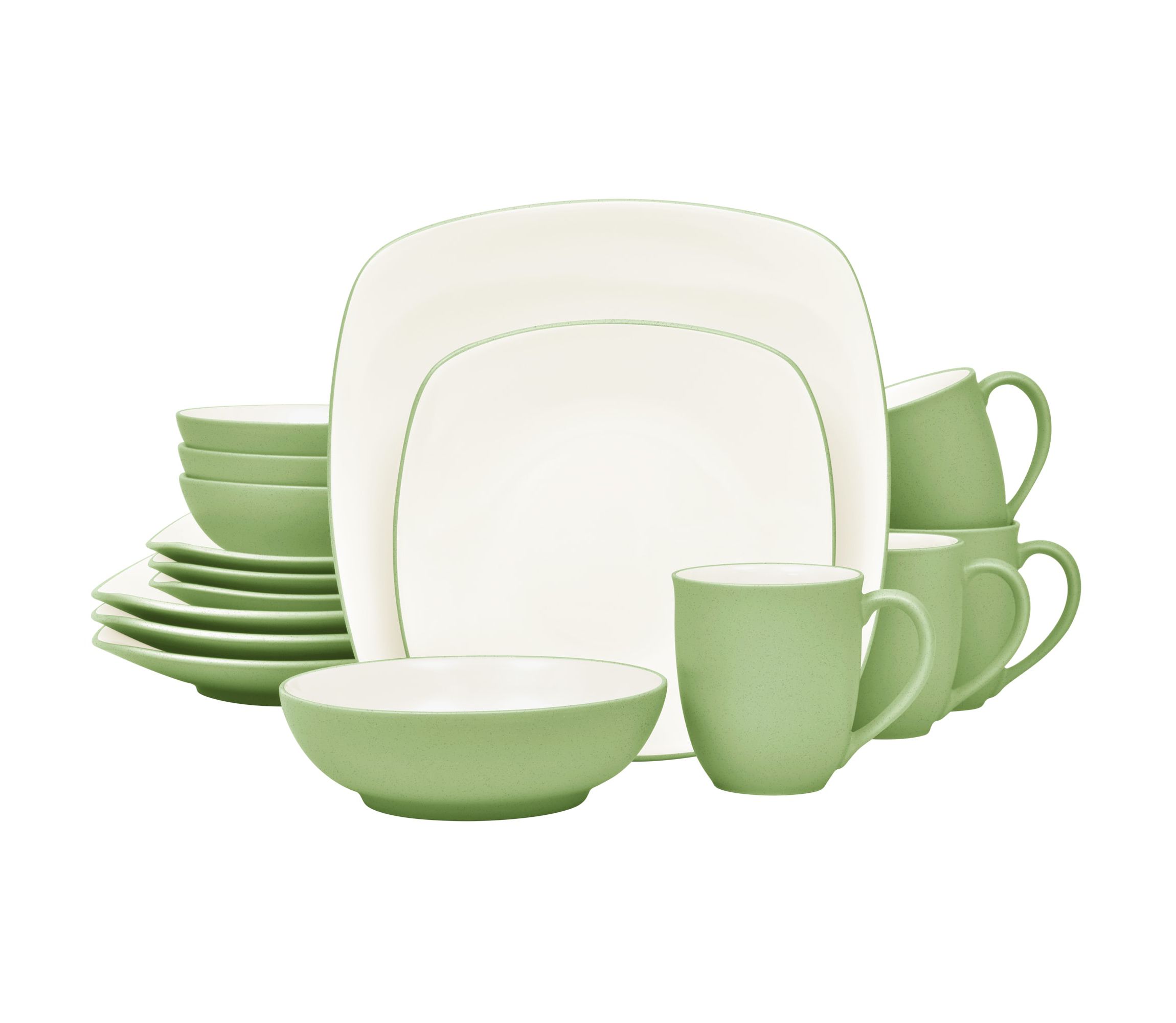 Colorwave 16-Piece Square Dinnerware Set, Service for 4