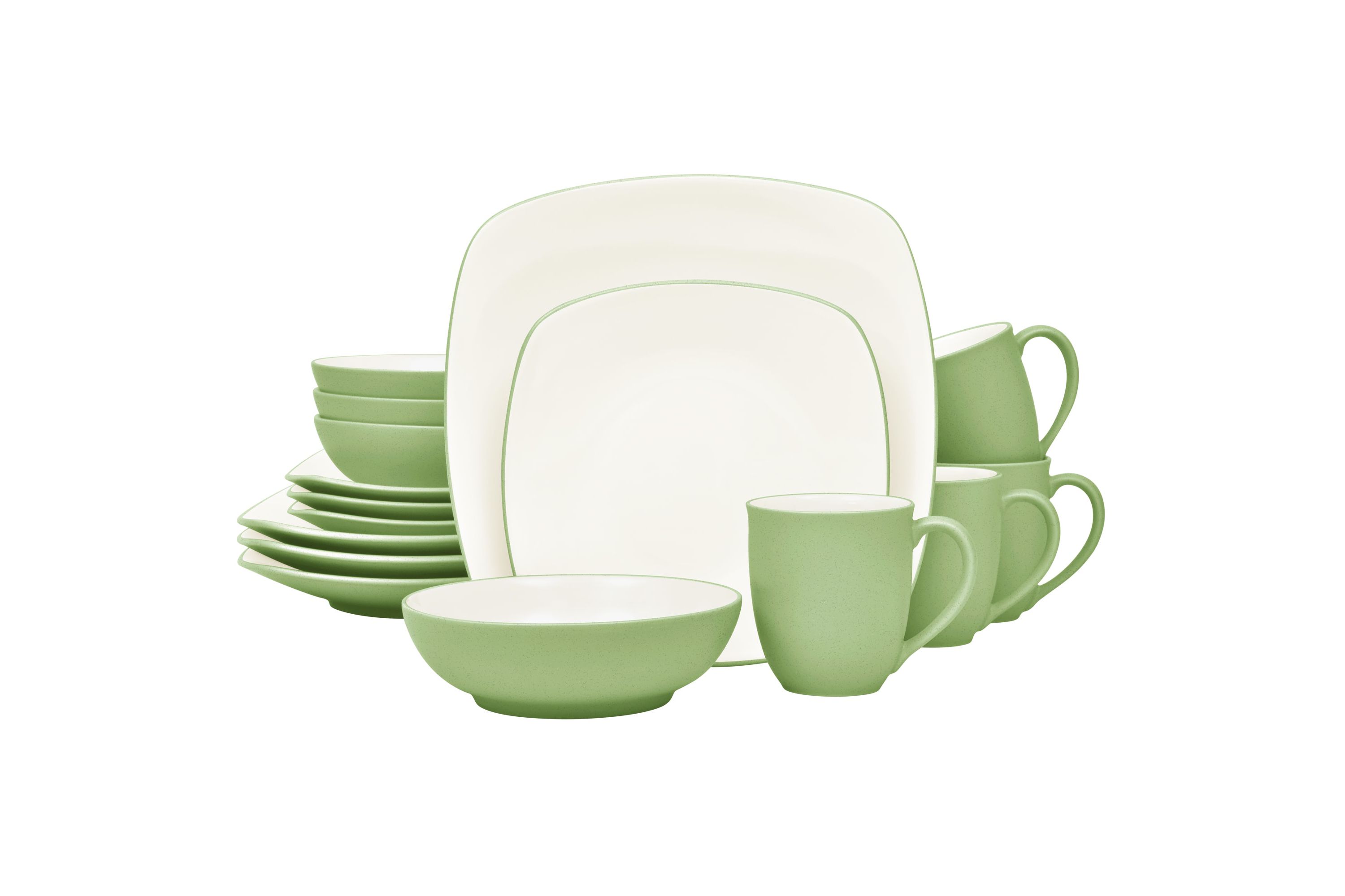 Colorwave 16-Piece Square Dinnerware Set, Service for 4