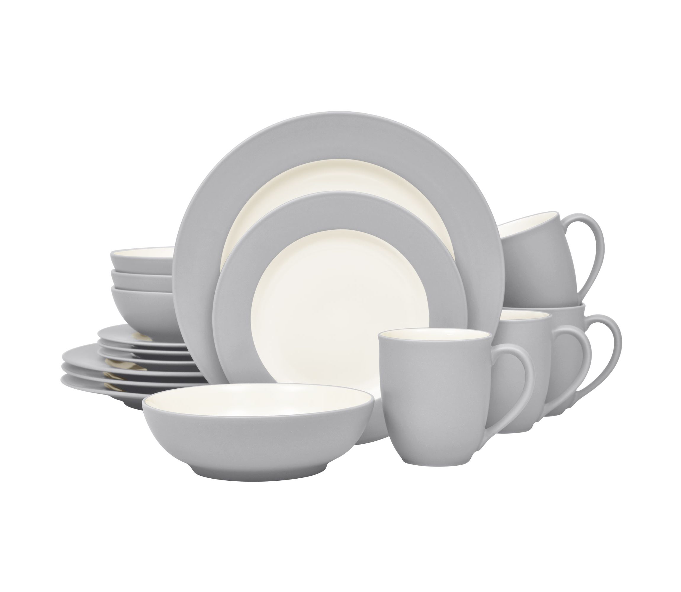 Colorwave 16-Piece Rim Dinnerware Set, Service for 4