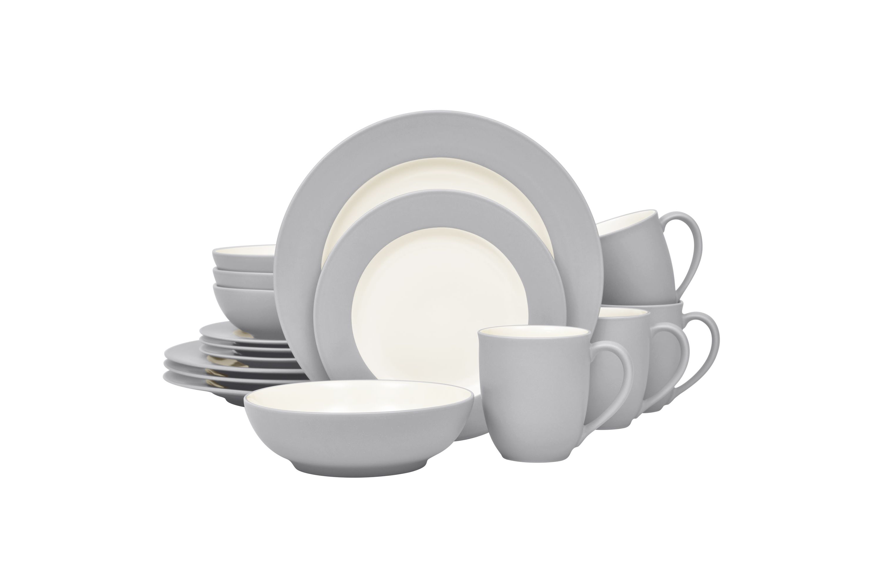 Colorwave 16-Piece Rim Dinnerware Set, Service for 4