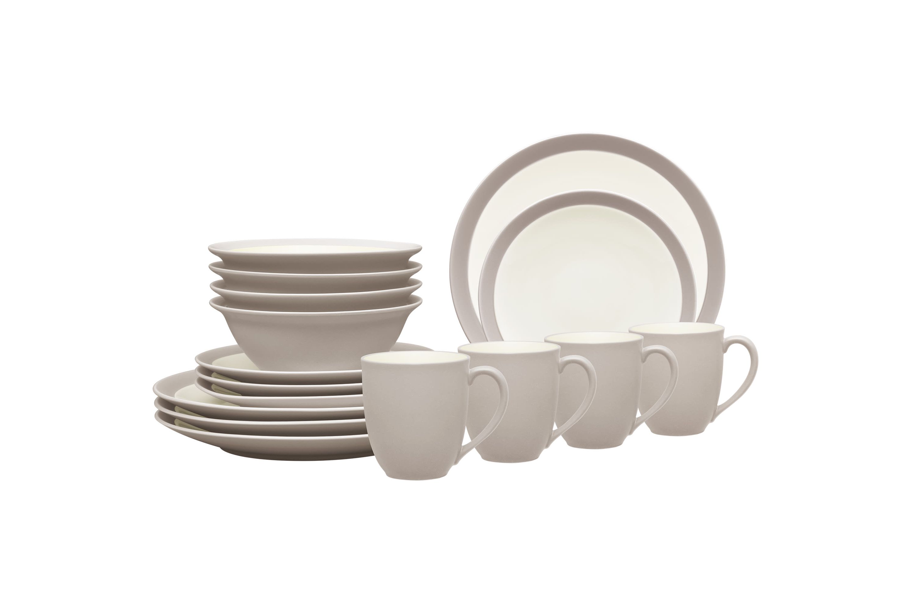 Colorwave 16-Piece Curve Dinnerware Set, Service for 4