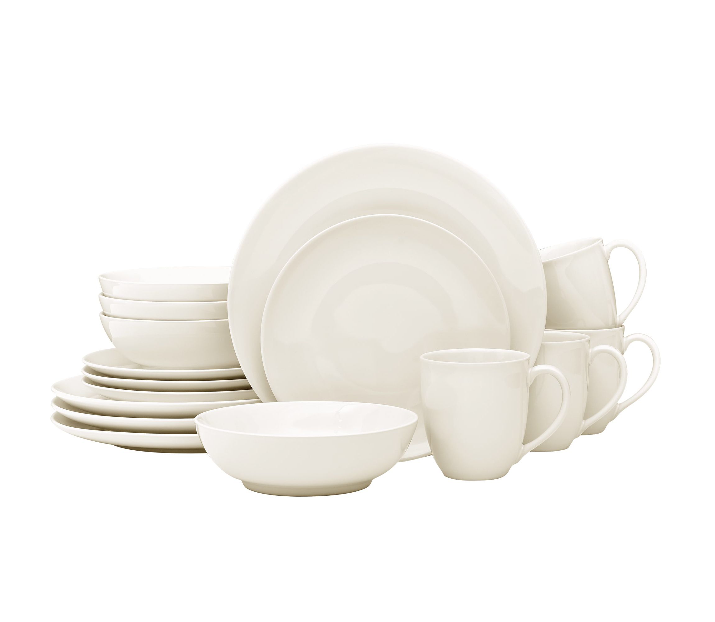 Colorwave 16-Piece Coupe Dinnerware Set, Service for 4
