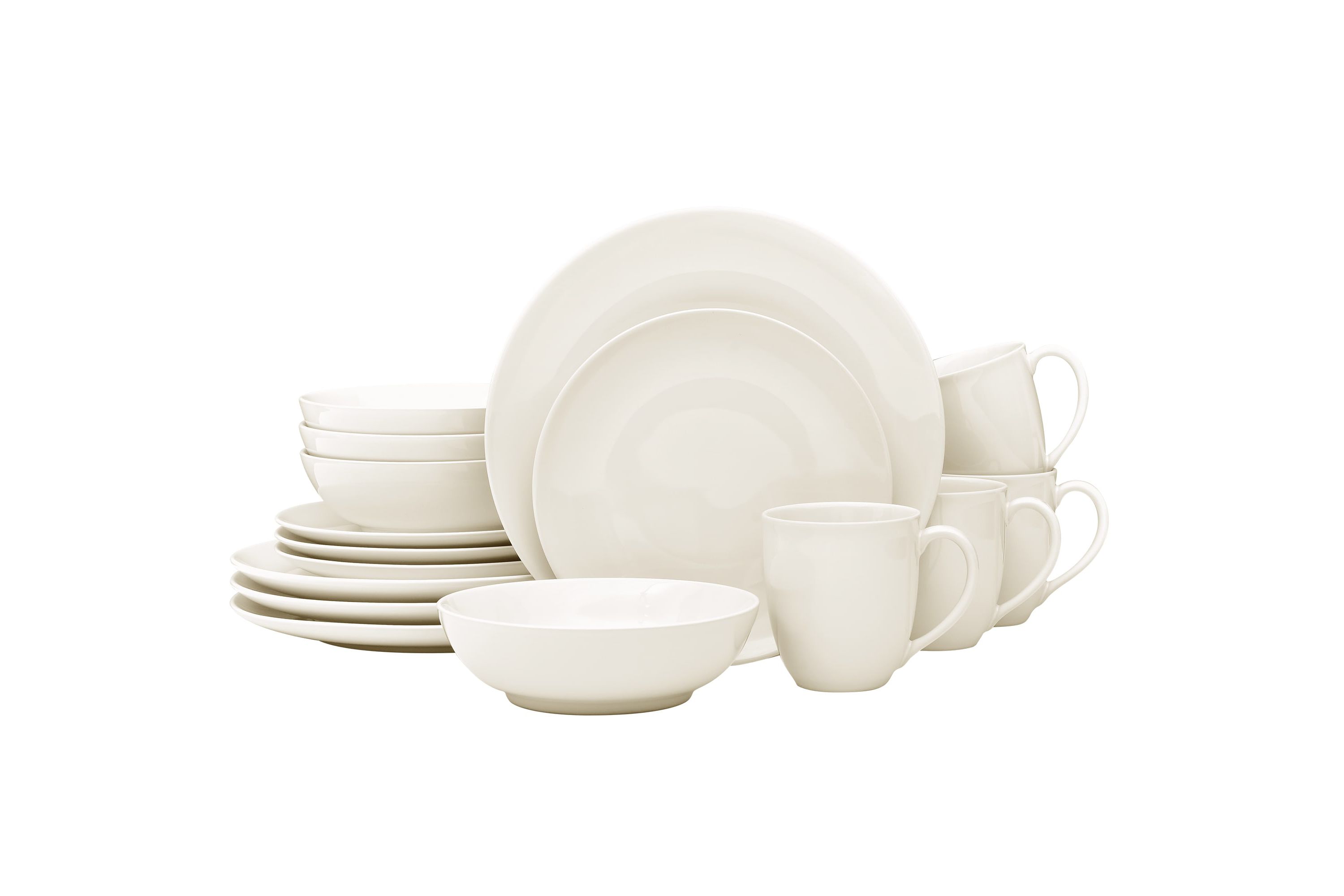 Colorwave 16-Piece Coupe Dinnerware Set, Service for 4