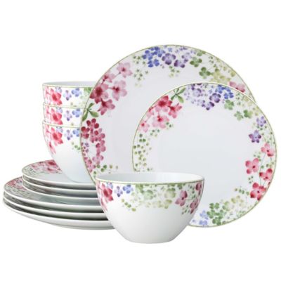 Noritake Bloomington Road 12-Piece Dinnerware Set, Service for 4
