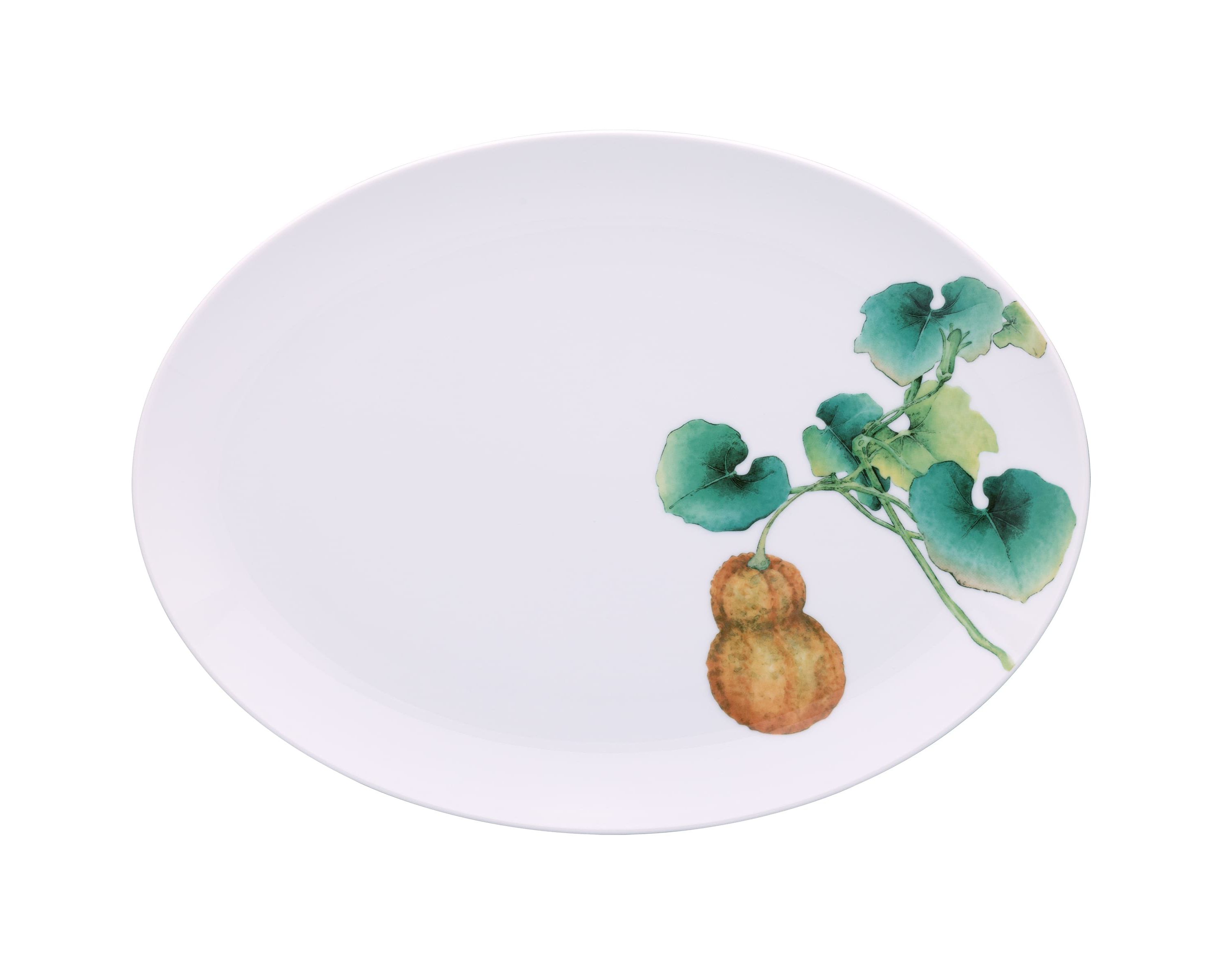 Kyoka Shunsai Oval Platter, 14.5"