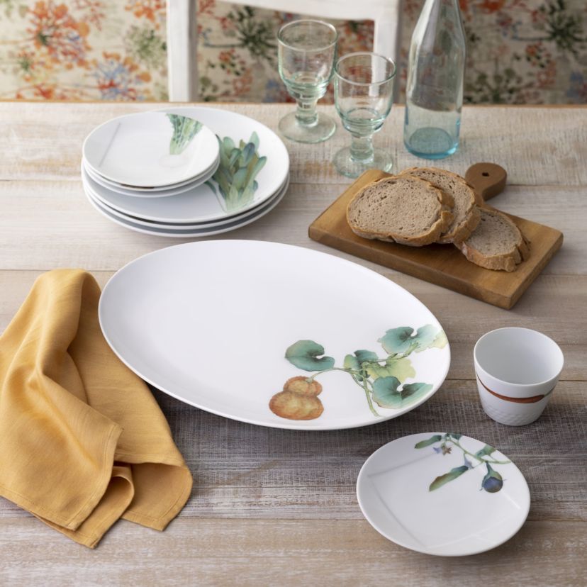 Kyoka Shunsai Oval Platter, 14.5"