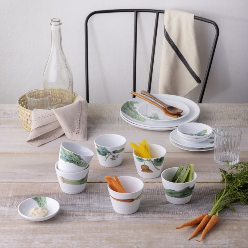 Kyoka Shunsai Set of 6 Japanese Cups, 3.5", 7 oz.