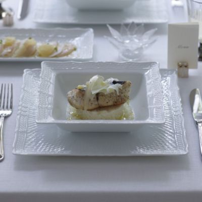 Cher Blanc 5-Piece Square Place Setting