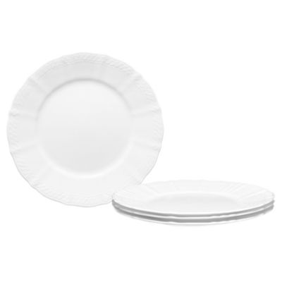 Cher Blanc Set Of 4 Salad Plates, 8-1/2"