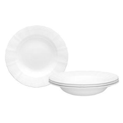 Cher Blanc Set Of 4 Soup Bowls, 9-1/2", 12 Oz.