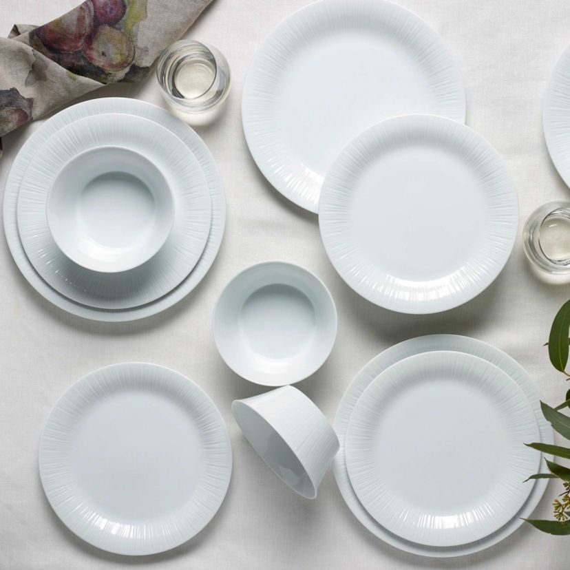 Conifere Set Of 4 Rim Dinner Plates, 10-3/4"