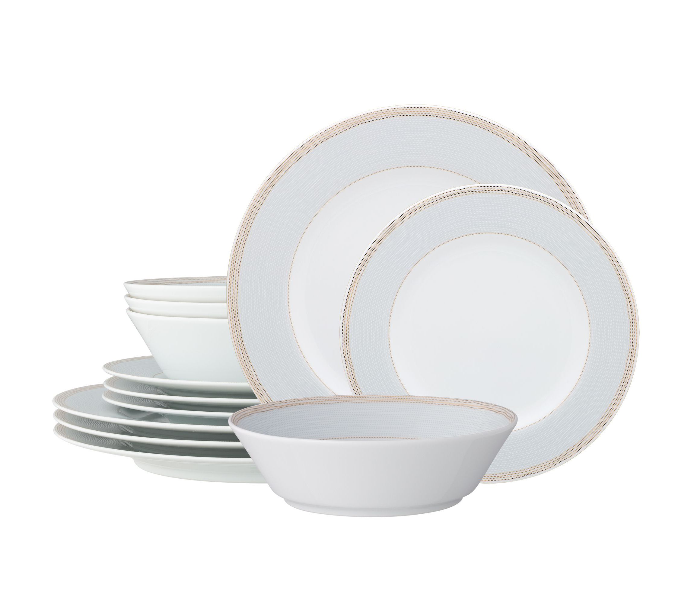 Linen Road 12-Piece Dinnerware Set, Service for 4
