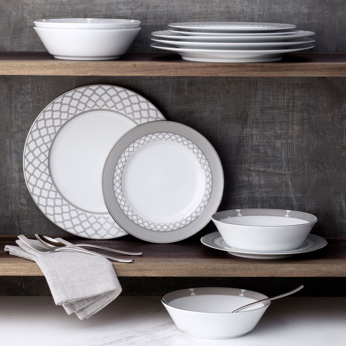 Eternal Palace 12-Piece Dinnerware Set, Service for 4