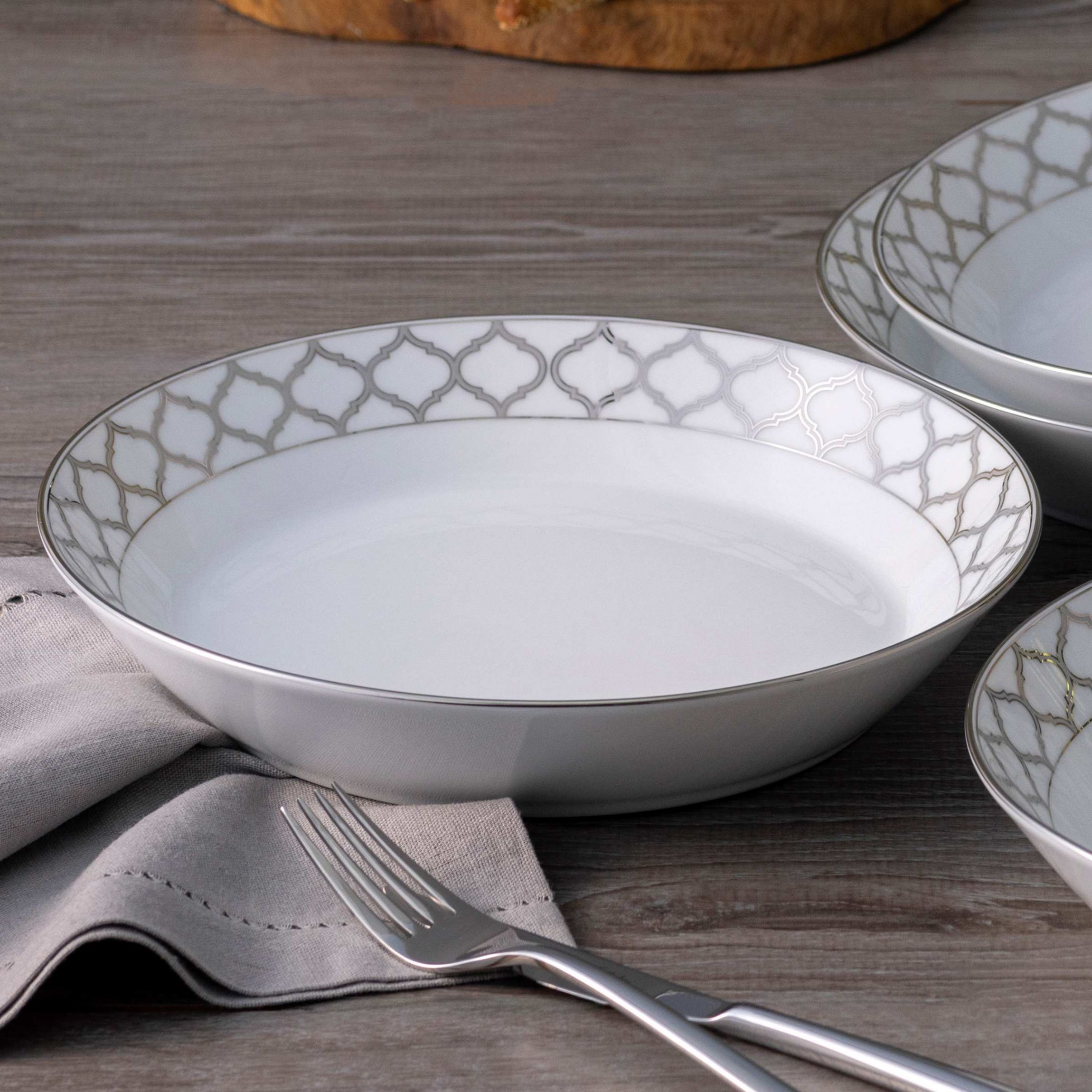 Eternal Palace Set of 4 Rim Dinner Bowls, 10", 25 oz.