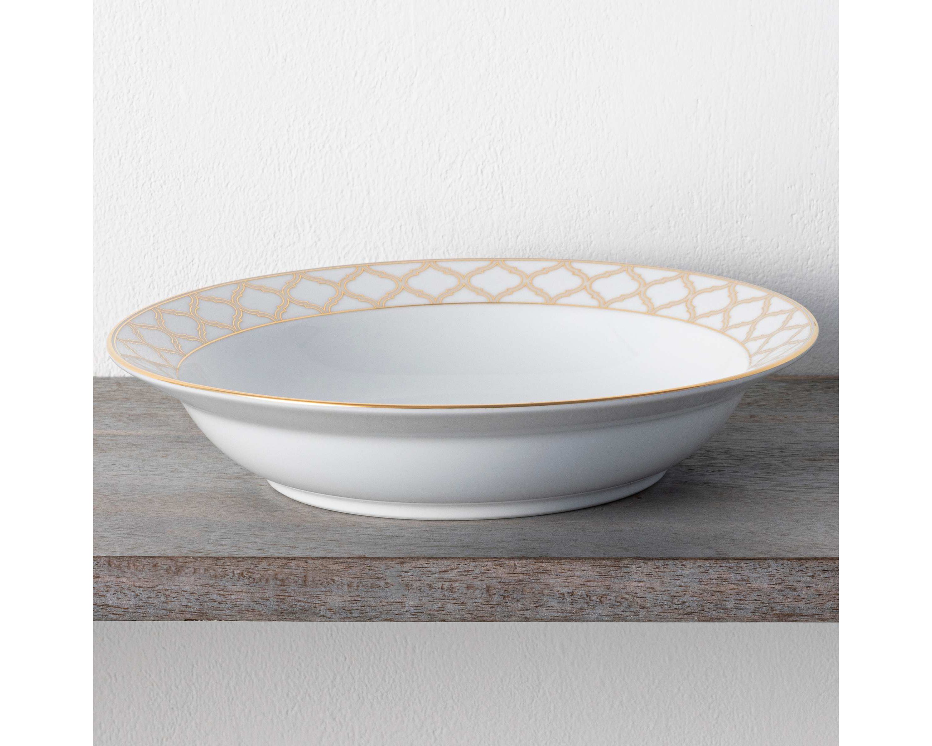 Eternal Palace Gold Set of 4 Rim Dinner Bowls, 10", 25 oz.