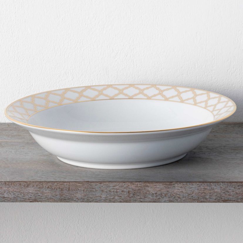 Eternal Palace Gold Set of 4 Rim Dinner Bowls, 10", 25 oz.
