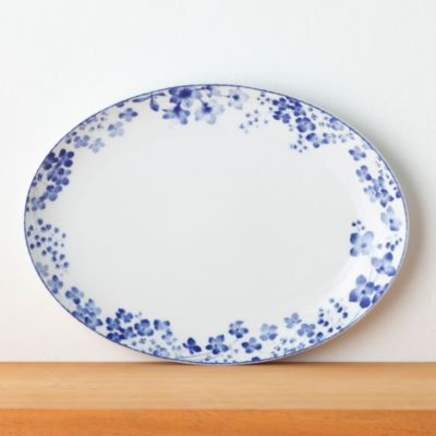 Bloomington Road Oval Platter, 14"