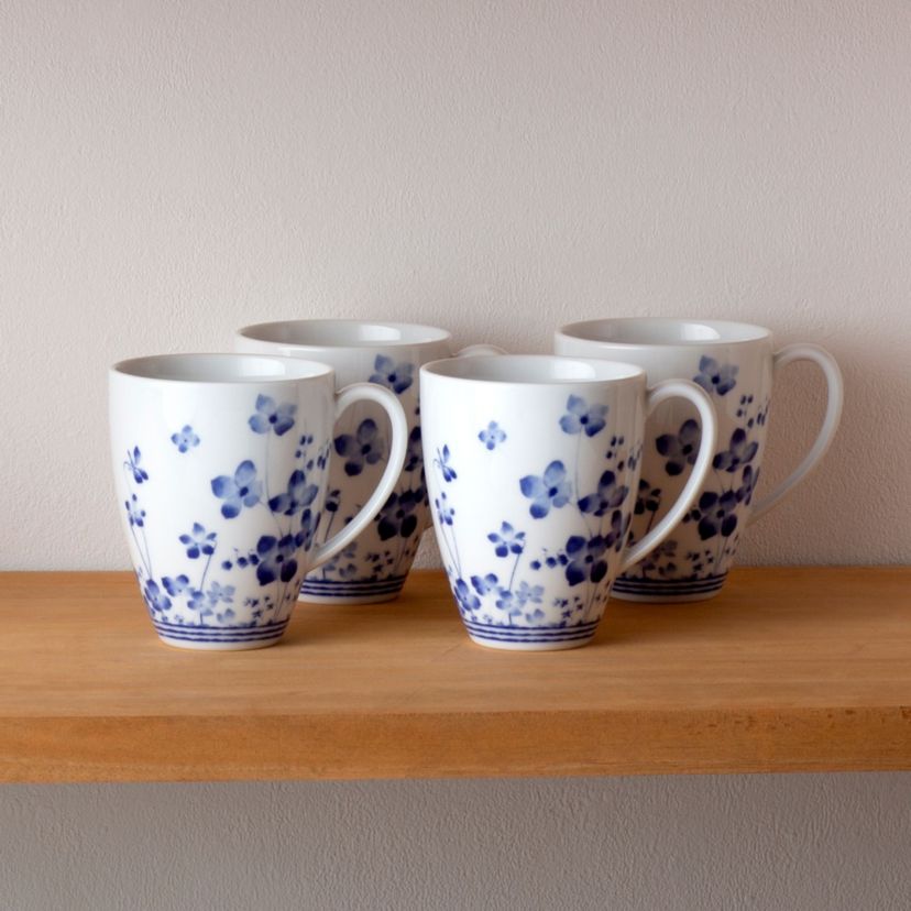 Bloomington Road Set Of 4 Mugs, 16 Oz.