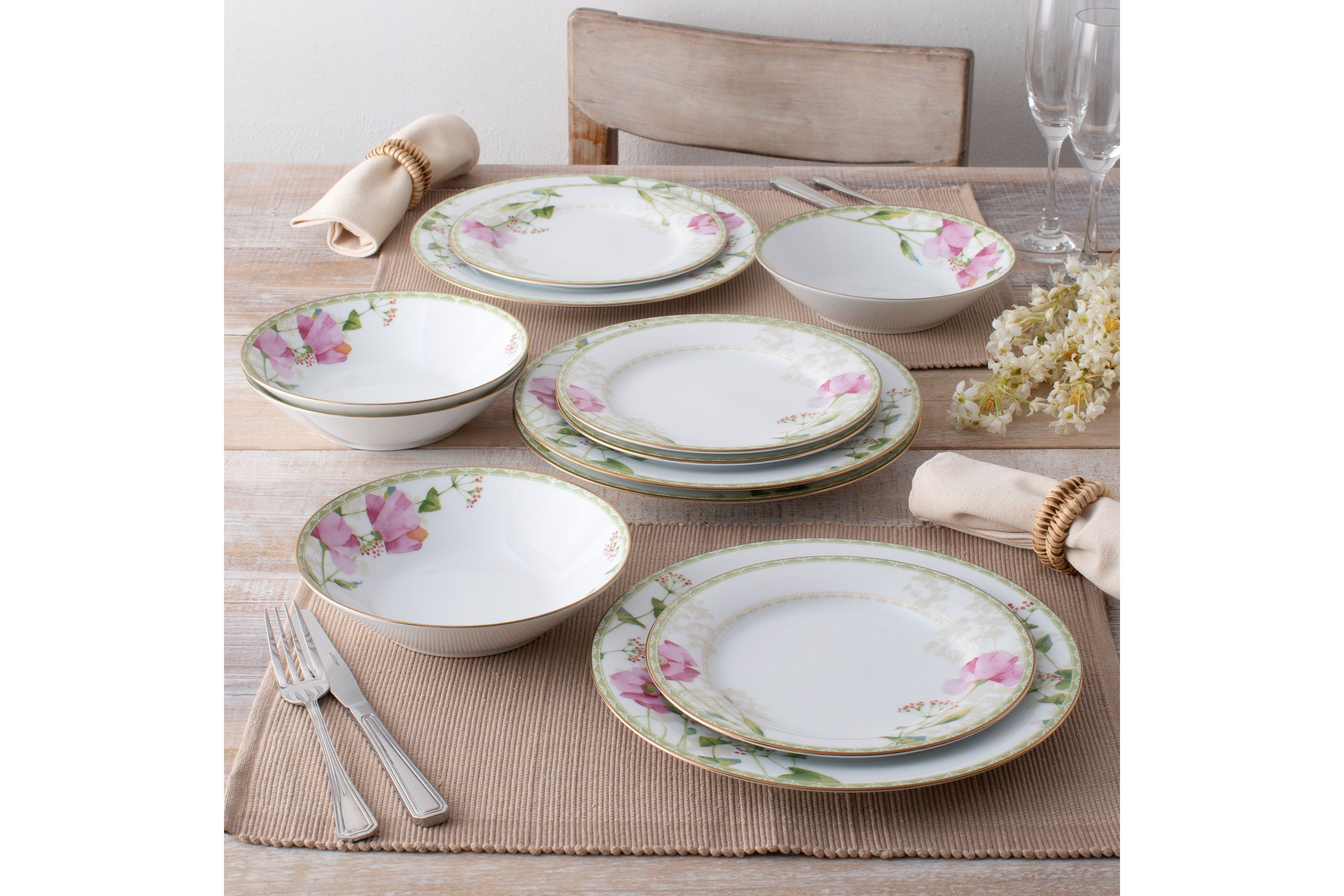 Poppy Place Set Of 4 Salad Plates, 8 1/4"