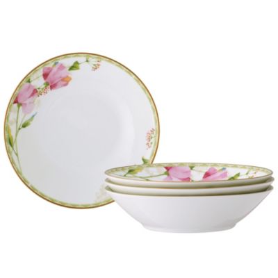 Noritake Poppy Place Set Of 4 Soup Bowls, 7 1/2", 12 oz