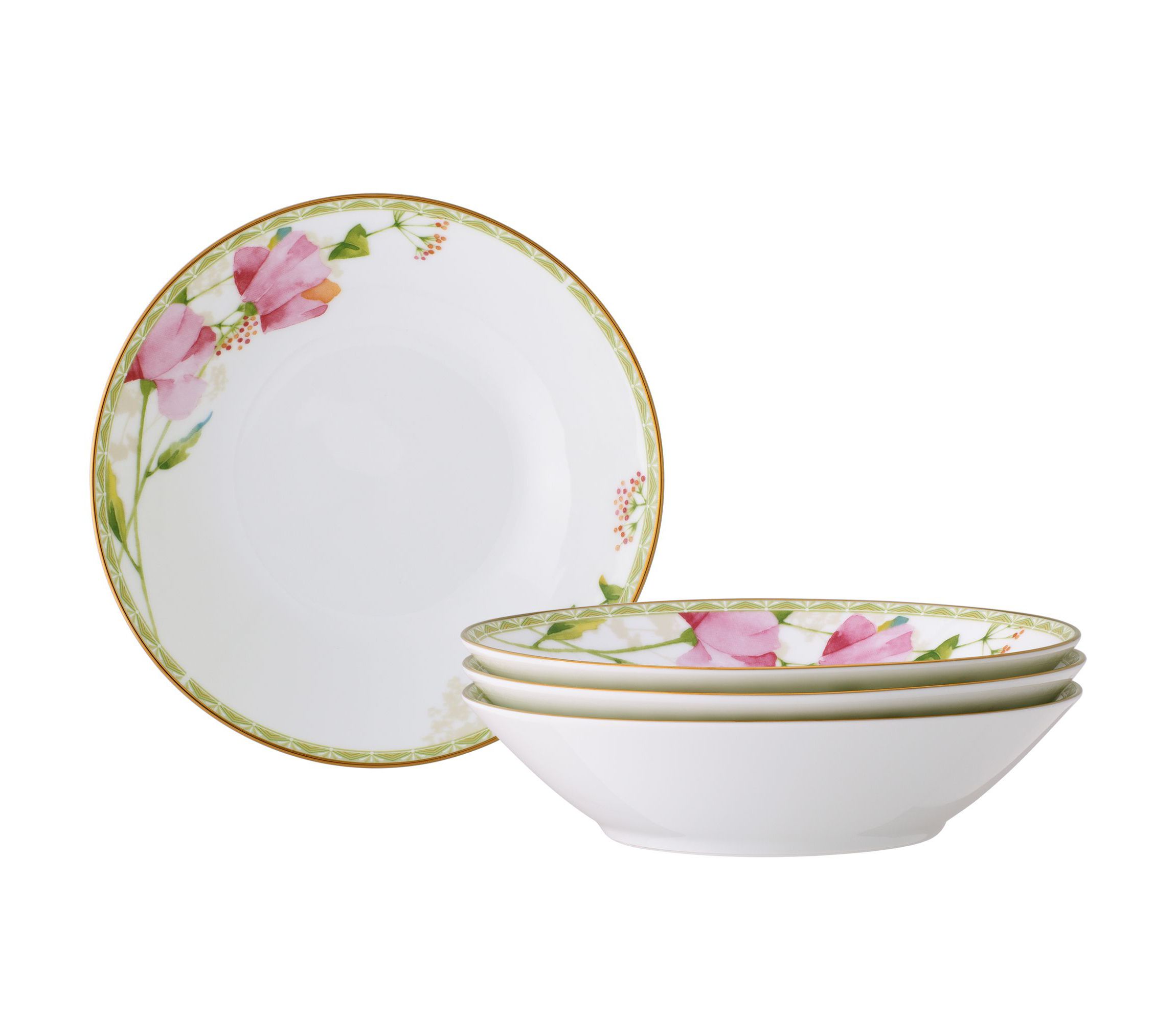 Poppy Place Set Of 4 Soup Bowls, 7 1/2", 12 oz.