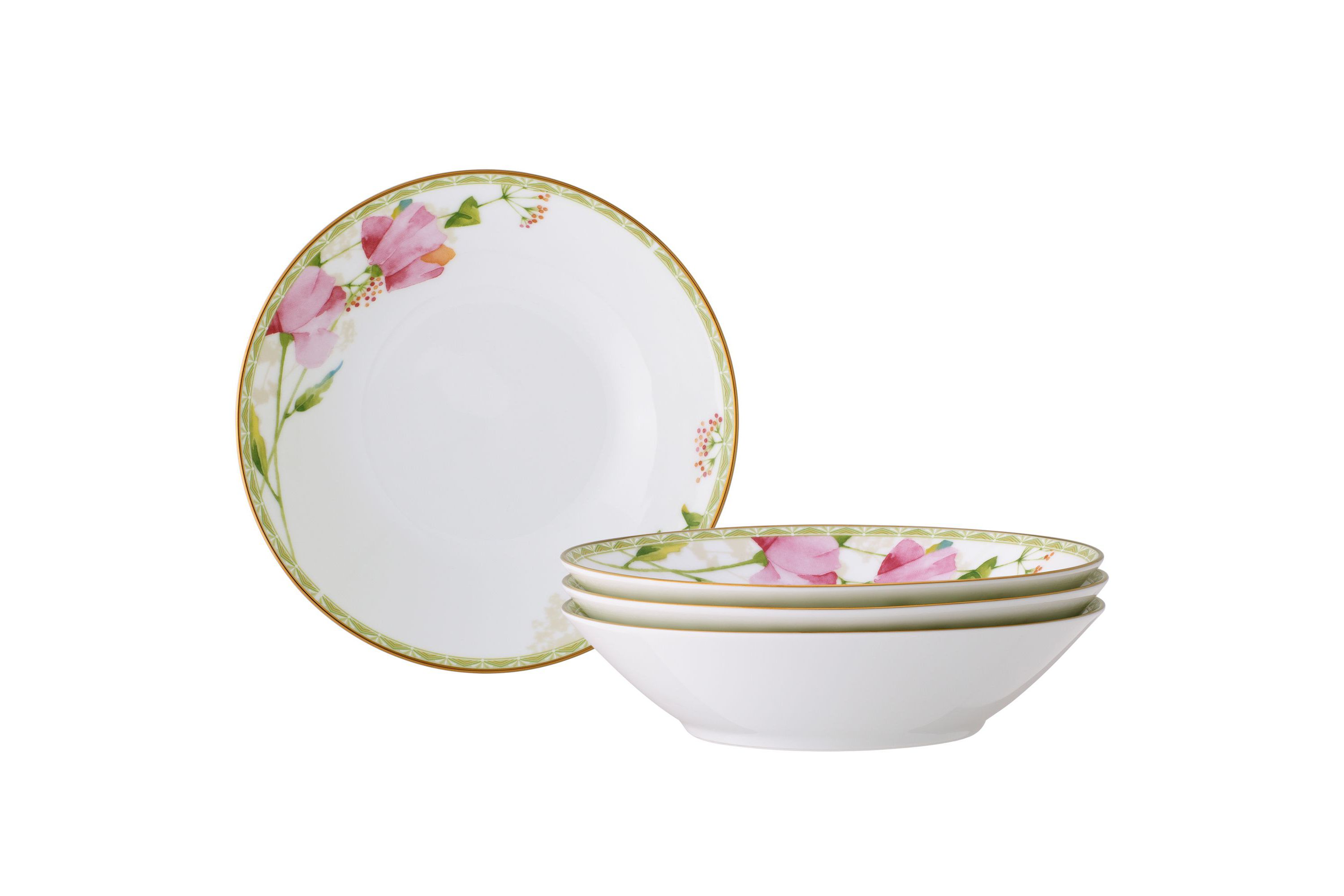Poppy Place Set Of 4 Soup Bowls, 7 1/2", 12 oz.