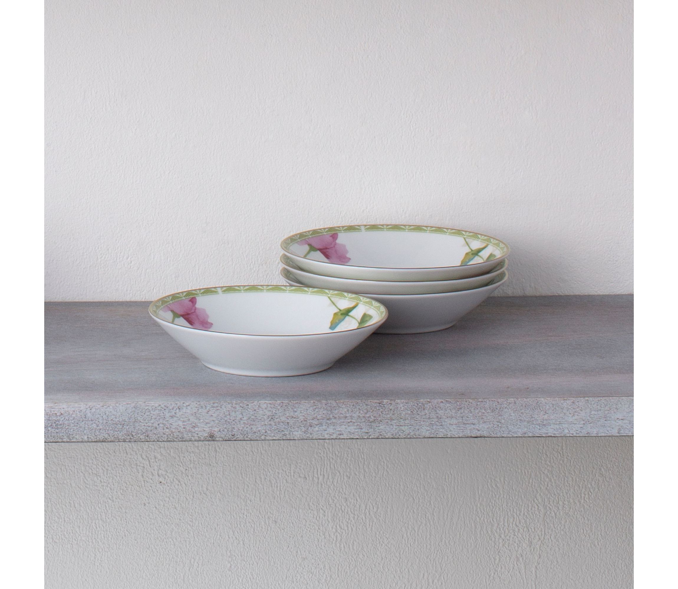 Poppy Place Set Of 4  Fruit Bowls, 5 1/2", 4 oz.