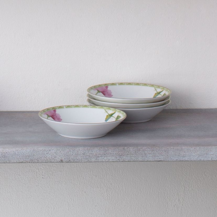 Poppy Place Set Of 4  Fruit Bowls, 5 1/2", 4 oz.