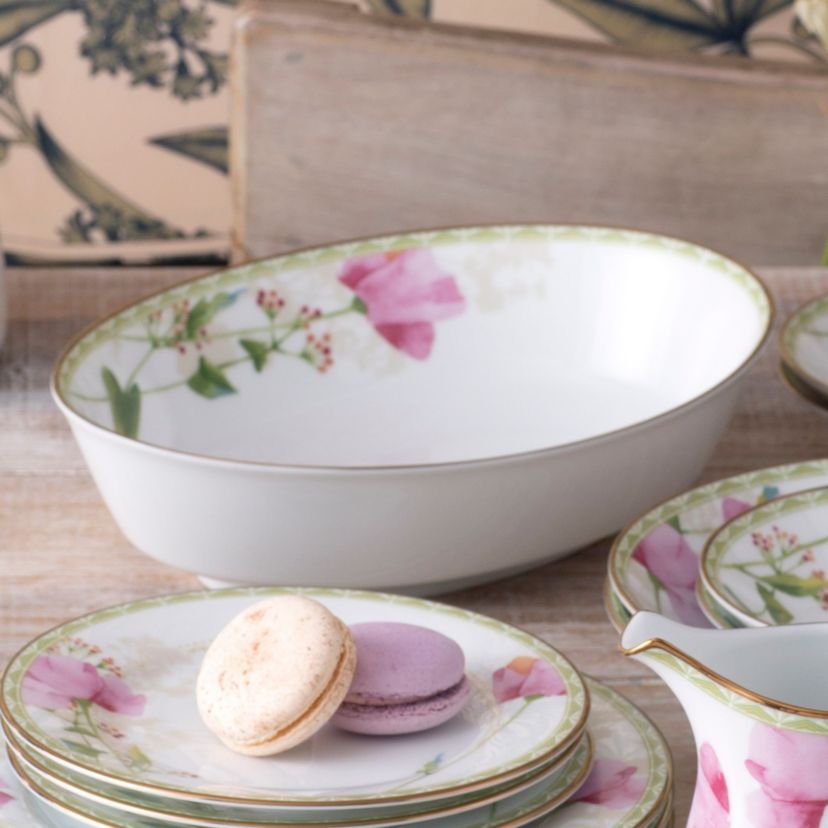 Poppy Place Oval Vegetable Bowl, 9-3/4", 32 oz.