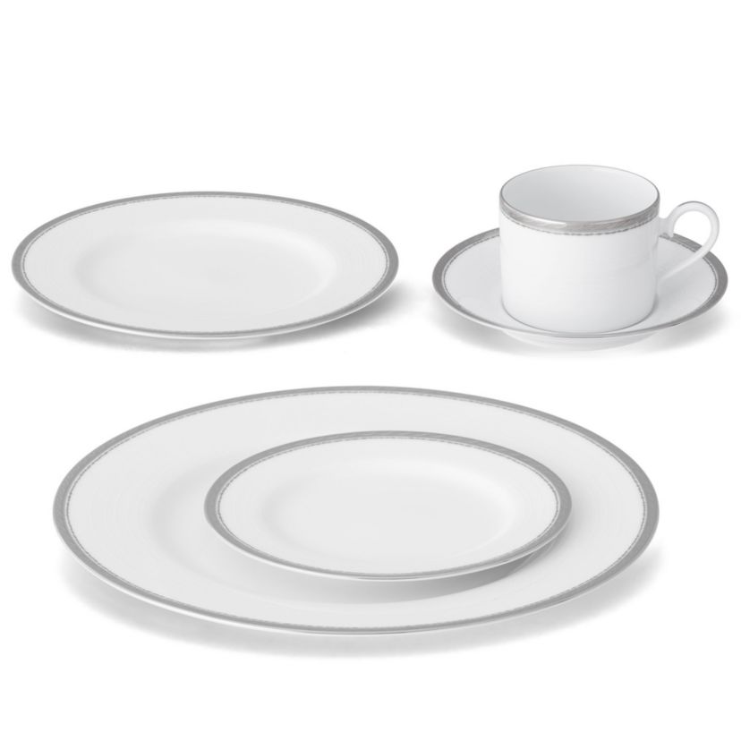 Whiteridge Platinum Set Of 4 Saucers, 6"