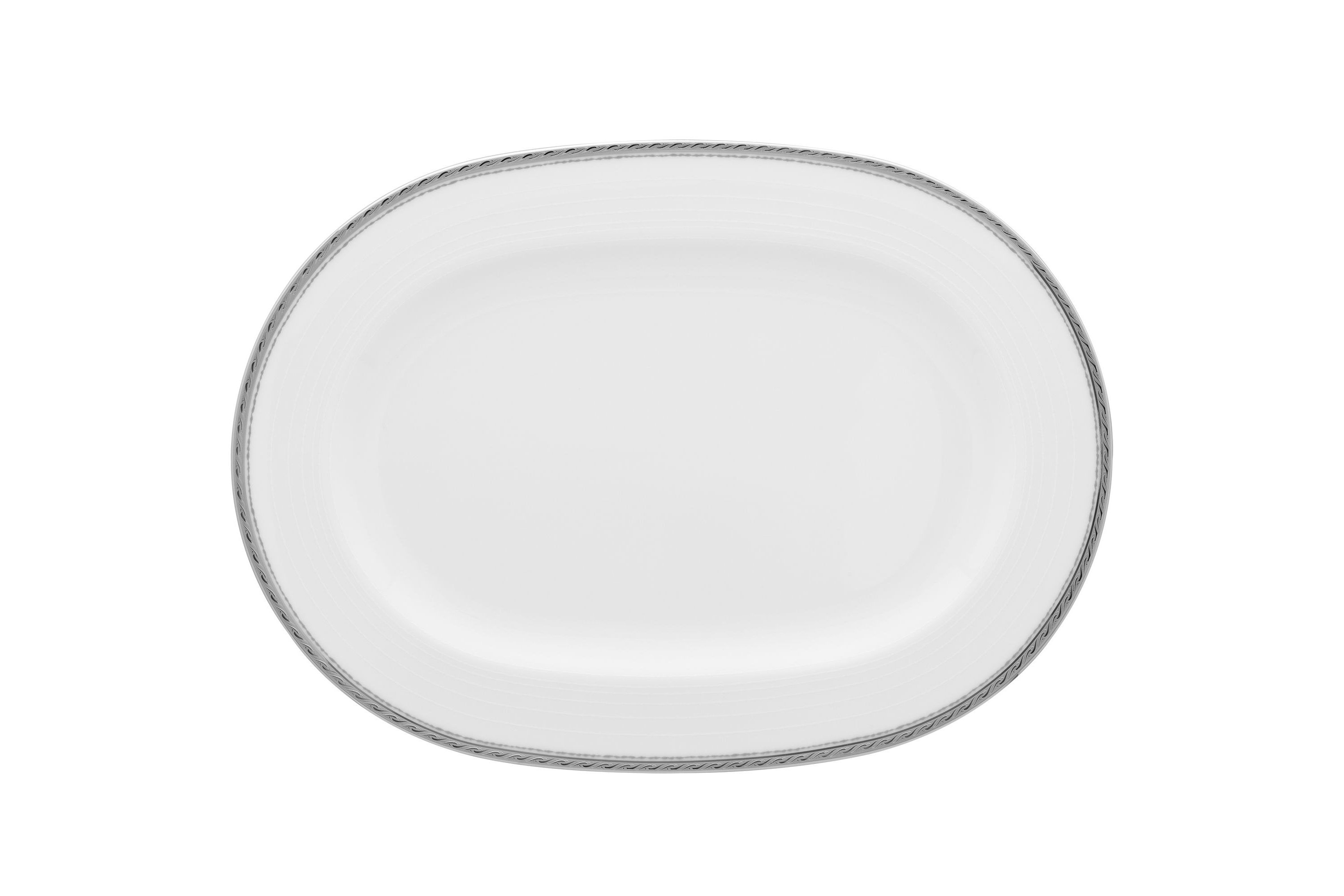 Whiteridge Platinum Oval Platter, 14"