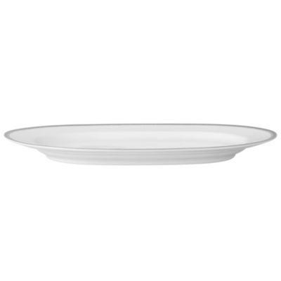 Whiteridge Platinum Oval Platter, 14"