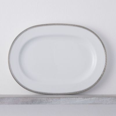 Whiteridge Platinum Oval Platter, 14"