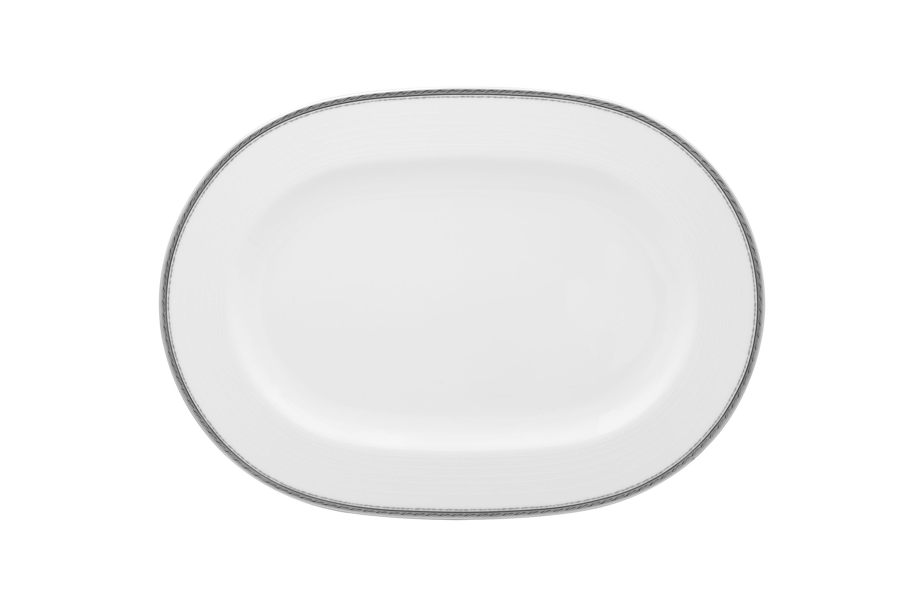 Whiteridge Platinum Oval Platter, 16"